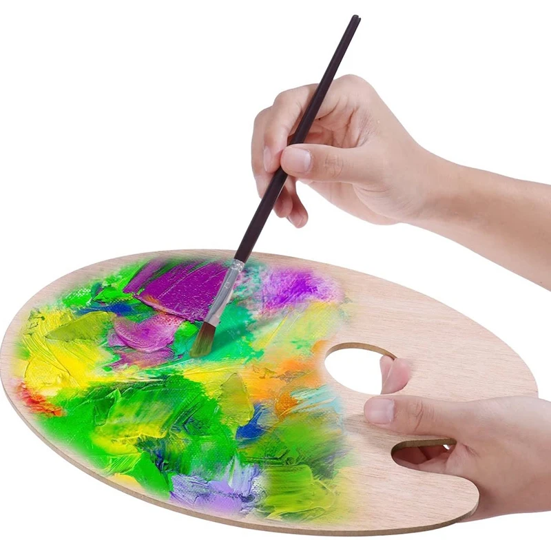 2 шт. овальная масляная палитра масляной краски акриловая инструмент | Канцтовары
