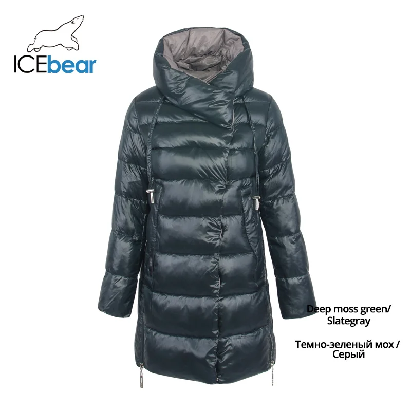 ICEbear/Новинка года зимняя женская куртка высококачественное Женское пальто модные теплые женские пальто Брендовая женская одежда GWD19503I - Цвет: G836-G160