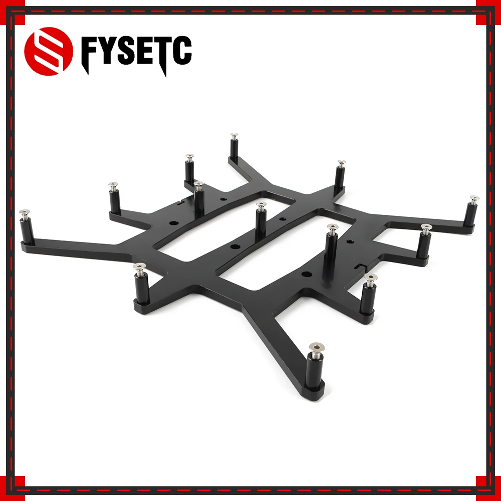 Черный Алюминиевый Y карета анодированная пластина для горячей кровати опорная