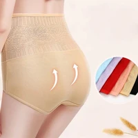women high waist rose jacquard tummy control lift hip cotton underwear panties comfortable to wear underwear women