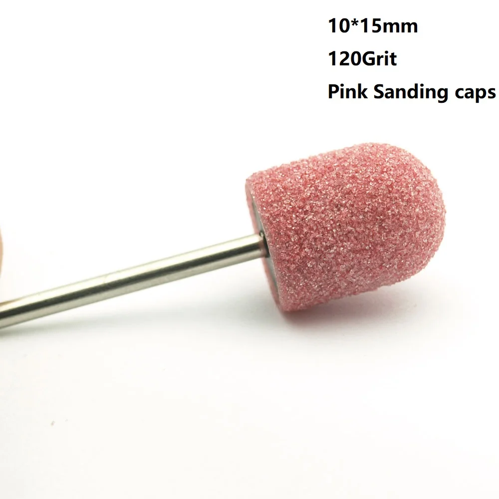 

KIMAXCOLA 5kinds Sanding Caps Electric Nail Drill Bit Bands UV Gel Polish Remover for Manicure Pedicure Milling Accessories Set
