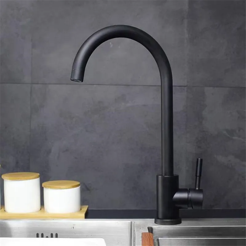 Черный смеситель для кухонной мойки поворот на 360 градусов кран очистки воды с