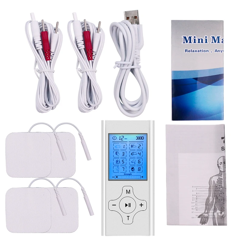 Электрический стимулятор мышц с двойным выходом цифровой терапевтический