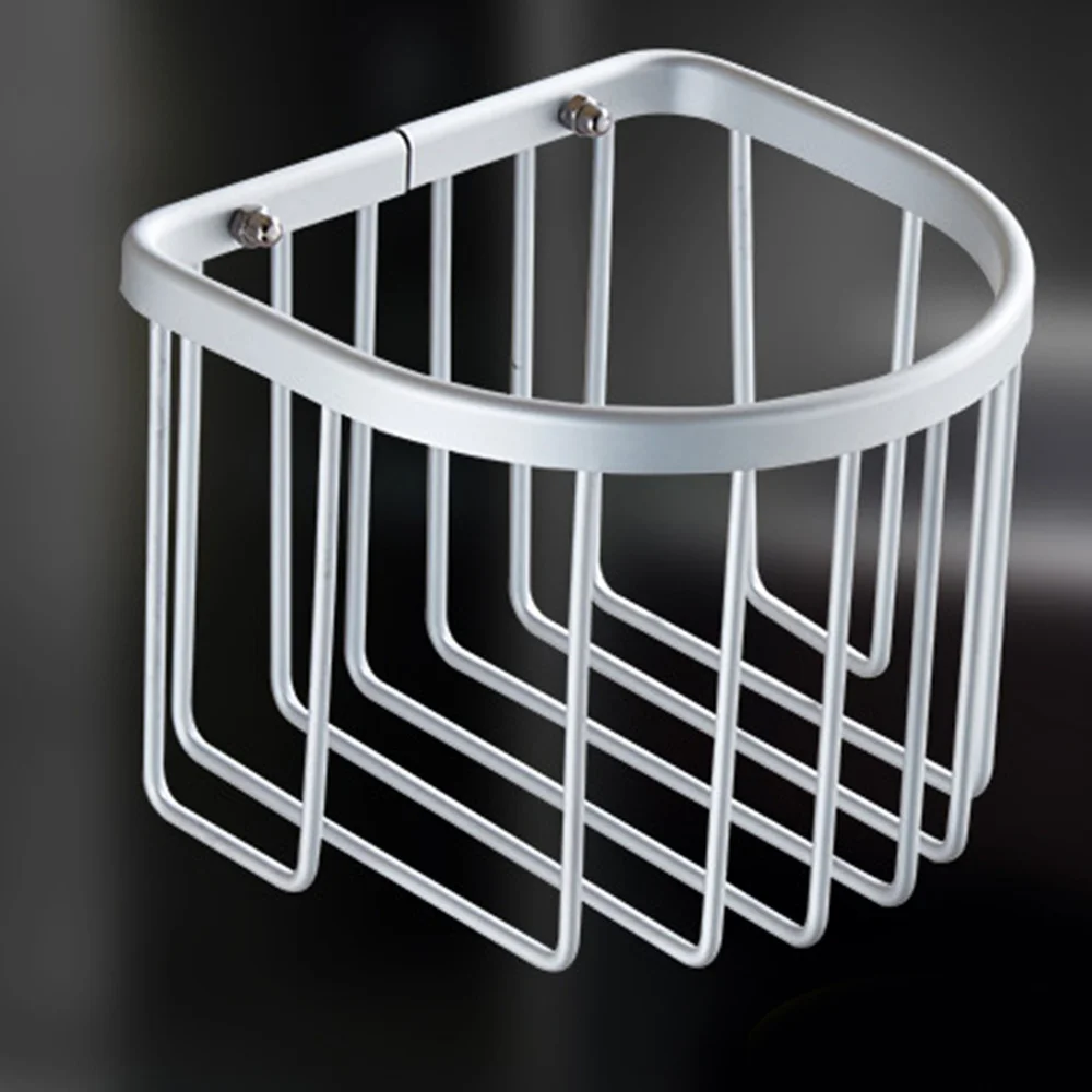 

Bathroom Wall-mounted Tissue Holder Aluminum alloy Paper Towel Basket Matte Semicircle Holder Paper Roll Holder Tis