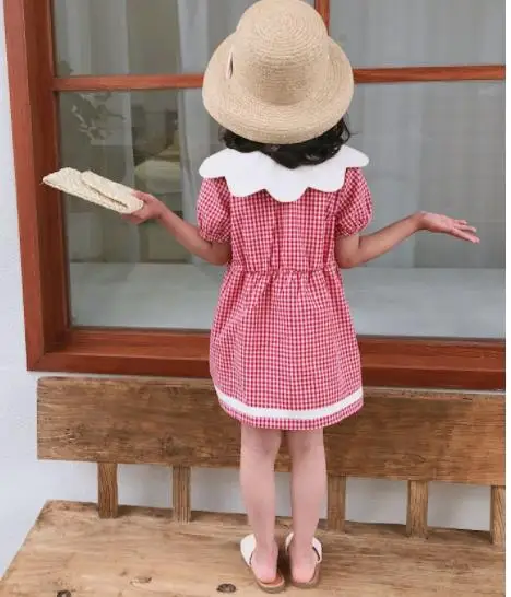 Платье для маленьких девочек 6 шт./лот детская одежда летние платья с коротким