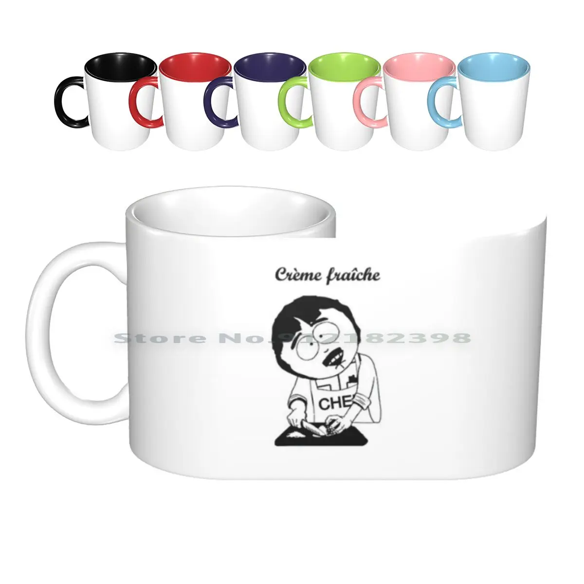 

Creme Fraiche Ceramic Mugs Coffee Cups Milk Tea Mug Creme Fraiche Cr Me Fra Che Randy Marsh Parody Fan Derivative Unofficial