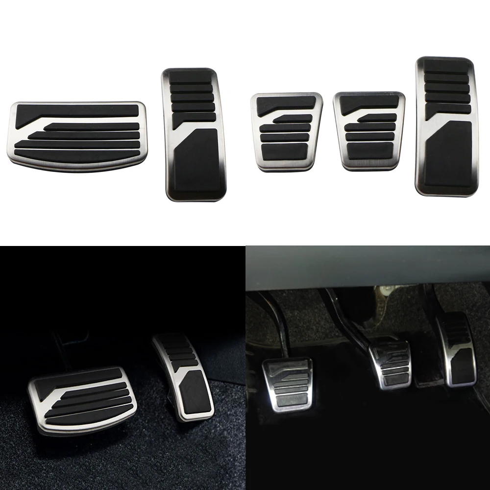 

Lilmanta Auto Stainless Steel Gas Brake Pedal Protection Cover Car Pedals for Mitsubishi Mirage 2012 - 2021 AT MT Accessories