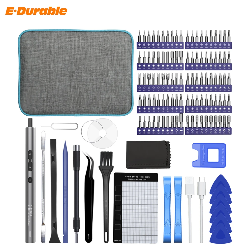 

120 in 1 Electric Screwdriver Precision Screwdrivers Type-C Fast Charging Screwdriver Set for Precision Electric Repair Tool Set