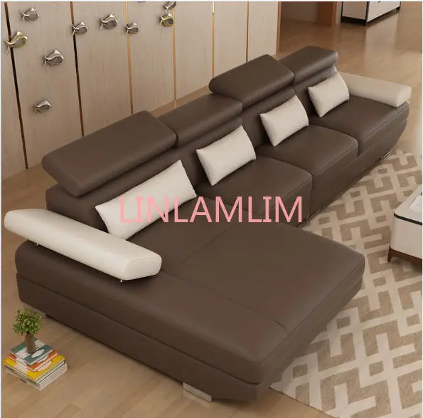 

Living Room Sofa set corner sofa couch L shape sectional genuine real leather sectional sofas muebles de sala moveis para casa