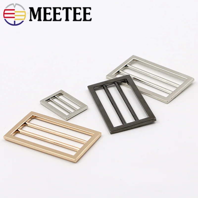 Meetee 5 шт. 25 50 мм металлическая Фотосумка ремень тройной скользящий слайдер сделай