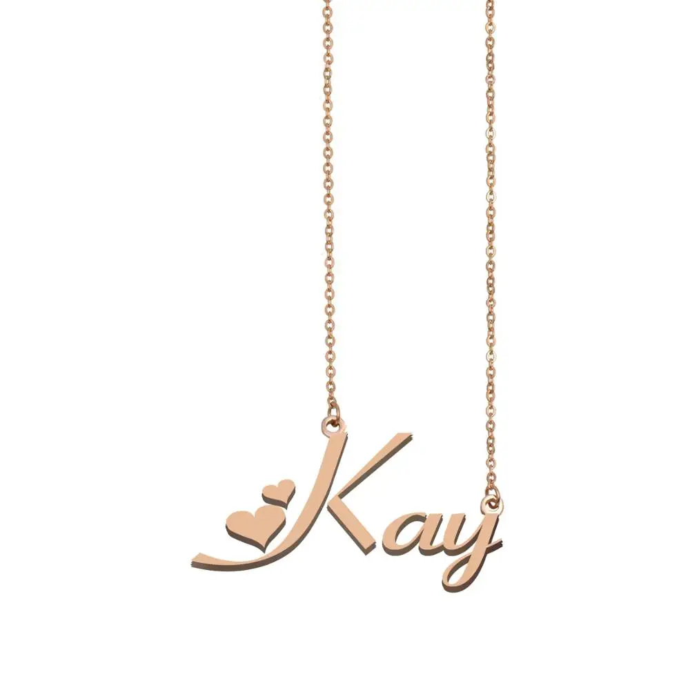 

Kay Name Necklace , Custom Name Necklace for Women Girls Best Friends Birthday Wedding Christmas Mother Days Gift