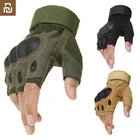 Тактические перчатки Xiaomi Youpin для спорта на открытом воздухе, военные армейские тактические перчатки на полпальца для скалолазания, езды на велосипеде, страйкбола, тренажерного зала