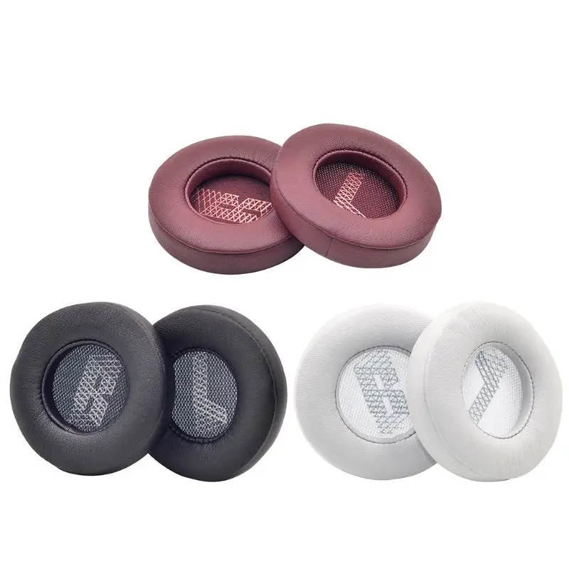 

1 пара кожаных подушек для ушей, Мягкие накладки для J-B-L Live 500BT E5BA