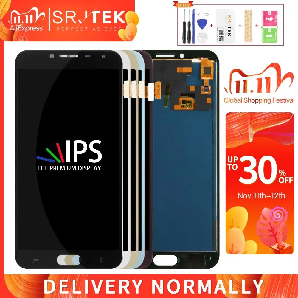 OLED/TFT для Samsung Galaxy J4 2018 J400 LCD J400F J400FN J400H дигитайзер сенсорного экрана в сборе без