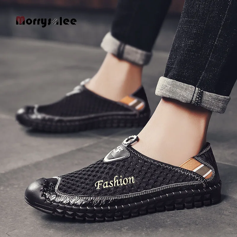 2022 New Men's Sandals Comfortable Soft Bottom Soft Mesh Shoes Breathable Large Size Shoes Men's Shoes Mens Sandals Summer