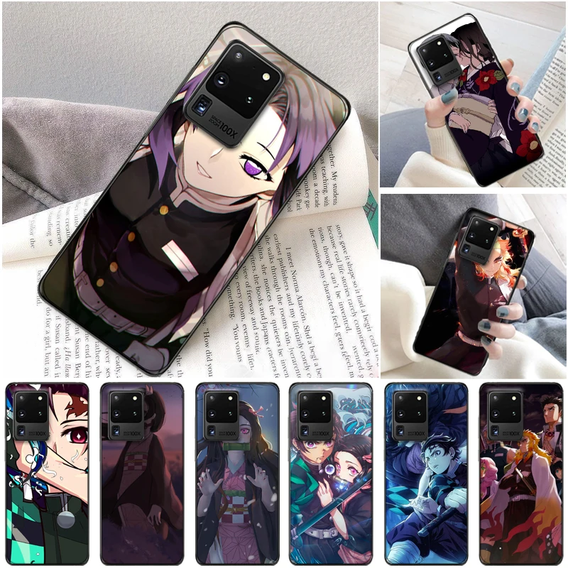 

Demon Slayer Agatsuma Zenitsu Kimetsu No Yaiba Kamado Tanjirou Kamado Nezuko Phone Case For Samsung Galaxy S20 Plus FE Funda