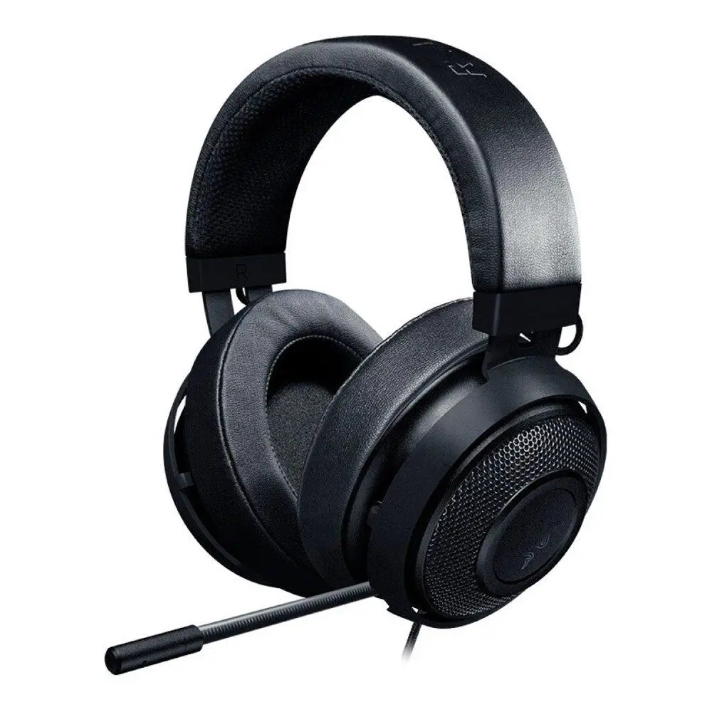 Razer Kraken версия гарнитура аналоговая игровая гарнитура с микрофоном шумоподавление подушечки для наушников для PC Gamer PS4 n-переключатель Xbox - Цвет: black