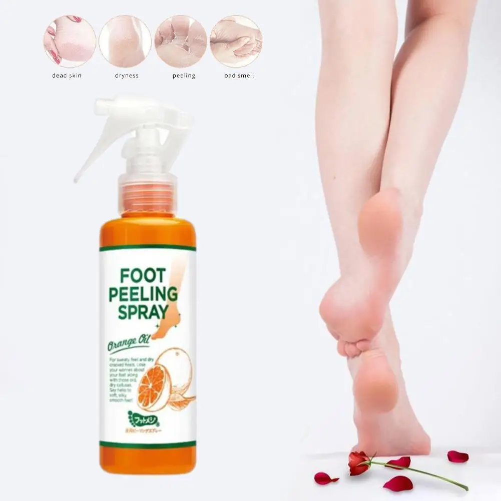 

cosmetics peeling foot spray orange natural essence whiten mask tool skin care hands baby pedicure foot exfoliating dead L6J3