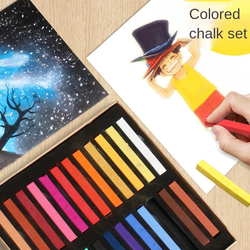 

Color Crayon Set Art Drawing 12 24 36 48 Colors Painting Crayons Soft Dry Pastel Artist Student Graffiti Painting Drawing Pen