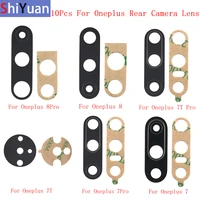 10pcs back rear camera lens glass for oneplus 8 8 pro 7t 7t pro 7 7 pro camera glass lens replacement repair parts