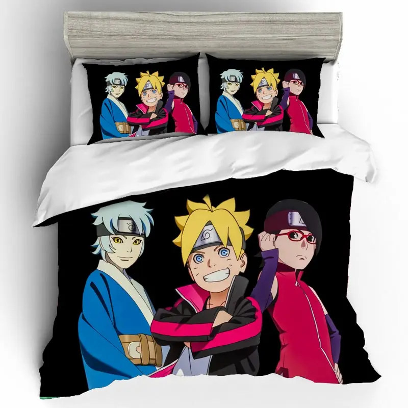 Комплект постельного белья с 3D принтом удзумакии пододеяльник наволочка одеяло