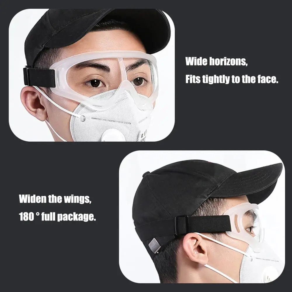 

Protective Safety Glasses Anti Dust Eye Anti-Fog Antisand Saliva Transparent Goggles Eye Protection
