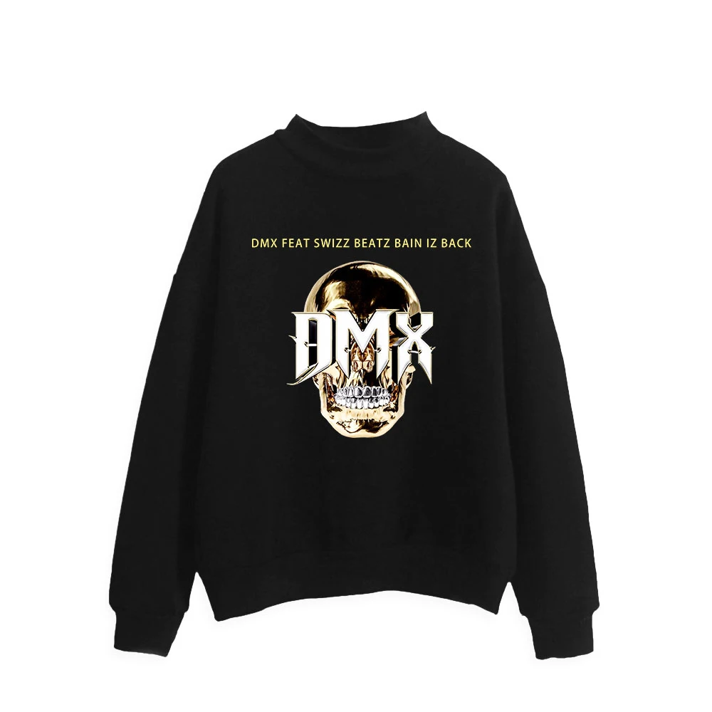 

Vintage 90s Rap DMX Tracksuit Turtleneck Sweatshirt Women Men's Outwear Harajuku Streetwear 2021 American Rapper Fashion Clothes
