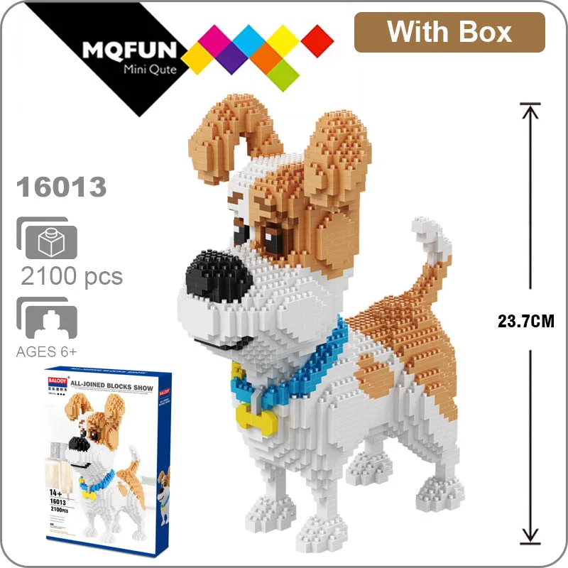 Balody Мультяшные милые животные кошка собака алмазные мини блоки 3D Сборка DIY