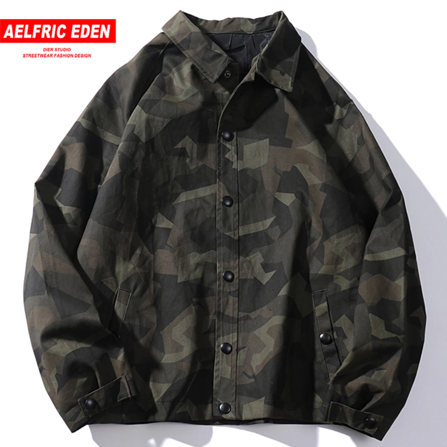 Мужские камуфляжные рубашки в стиле хип-хоп уличная одежда Харадзюку на осень