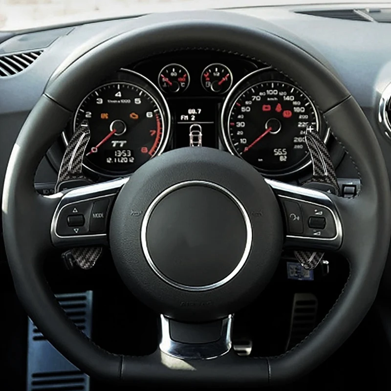 

Real Carbon Fiber Steering Wheel Shift Paddle Extension for A3 A5 A4L A6L Q7 Q3 Q5 TT S8 S7 S6 S5 RS6