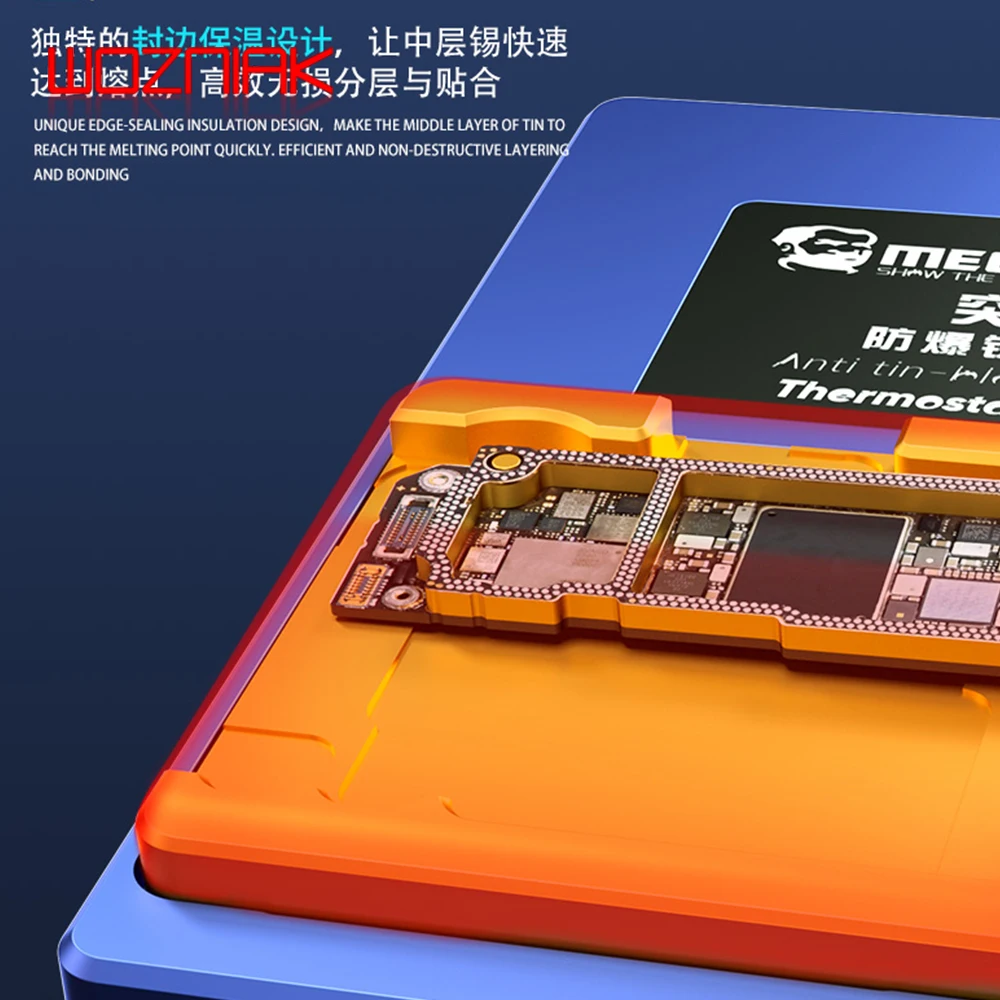 MECHANIC IX5 10 в 1 материнская плата слоя удаление клея нагревательный стол для iphone