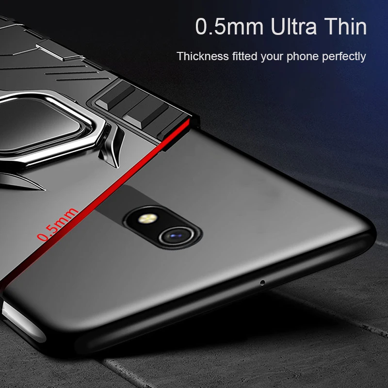 Защитный чехол для Xiaomi Redmi 8, чехол с магнитным кольцом, держатель для телефона, бампер из ТПУ+ поликарбоната, задняя крышка для Redmi 8A 8 A, чехол для телефона Global