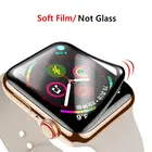 Мягкое стекло для Apple Watch series 7 6 5 4 se 45 мм 41 мм 44 мм 40 мм iWatch 3 42 мм 38 мм 9D HD (не закаленное), аксессуары для часов