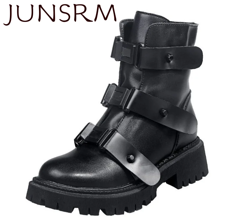 

Women's Rubber Boots Shoes Booties Woman 2020 Low Heel Round Toe Luxury Designer Boots-women Rain Mid-Calf Lolita Mid Calf