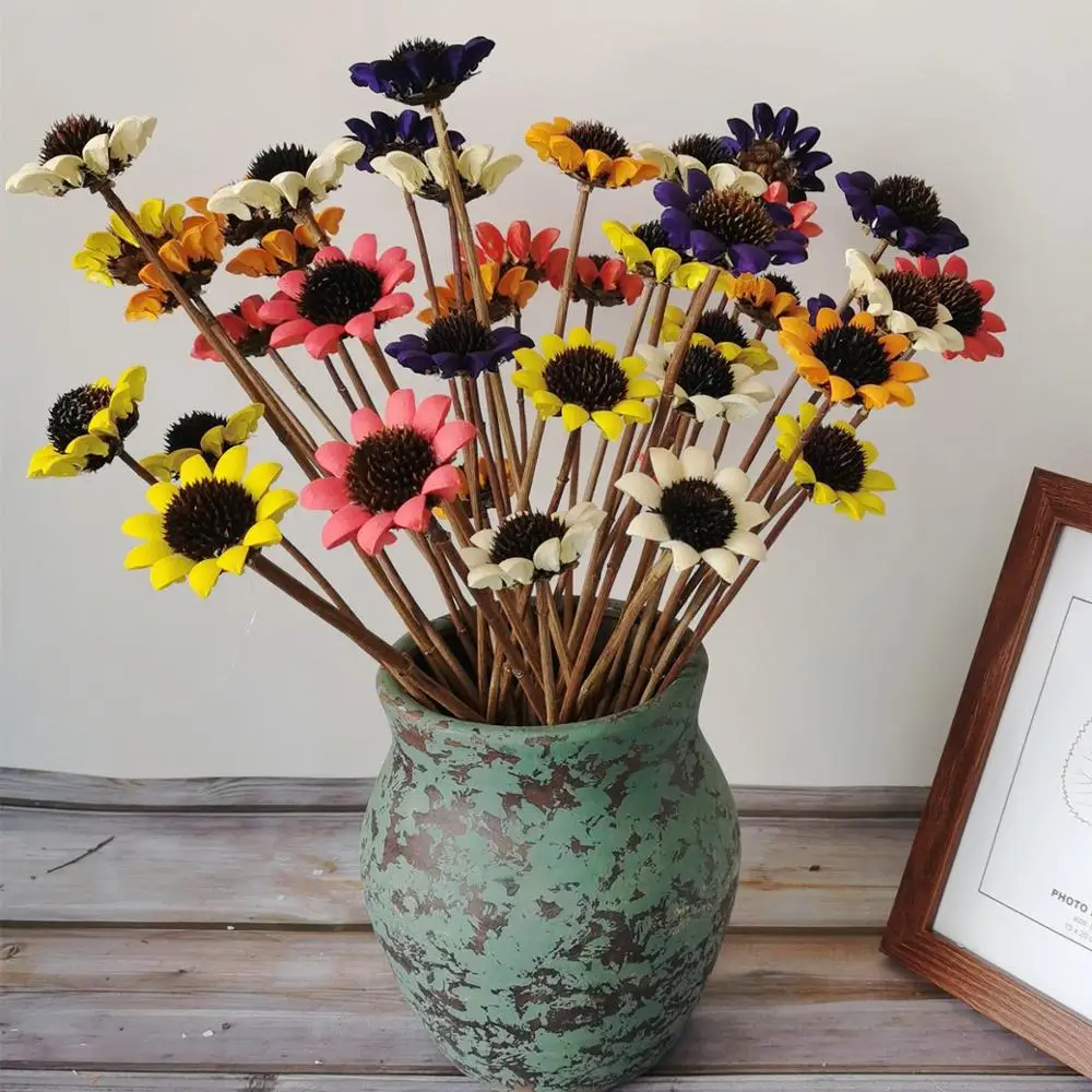 

Flores Decorativas Chrysanthemum Plantas Natural Dried Flower Handmade Daisy Artificiales DIY Crafts Wedding Home Decor Chambre