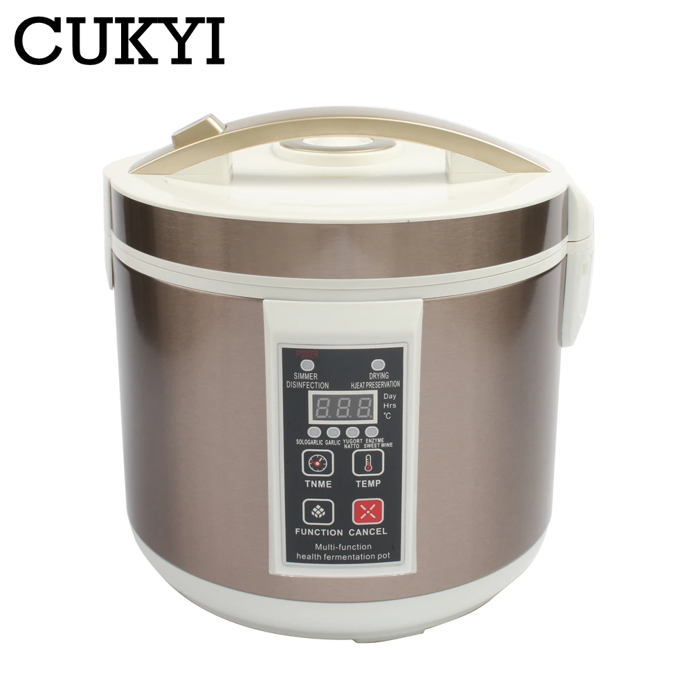 CUKYI 5L / 6L автоматический ферментатор Черного Чеснока бытовой DIY zymolysis кастрюля 110 В