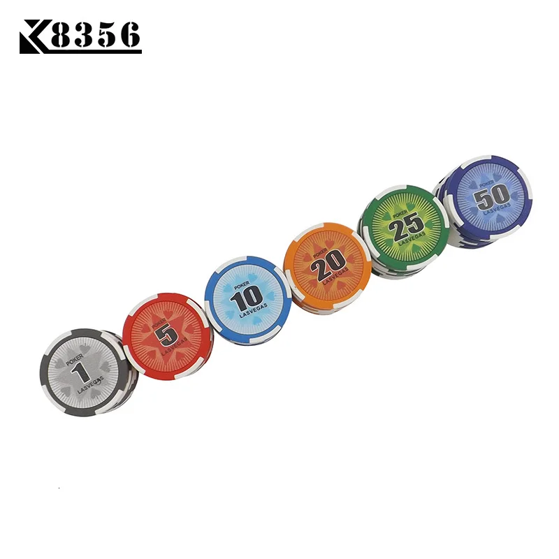 K8356 25 шт./лот 14 г настольная игра глина пленочные чипсы монеты баккара Техас