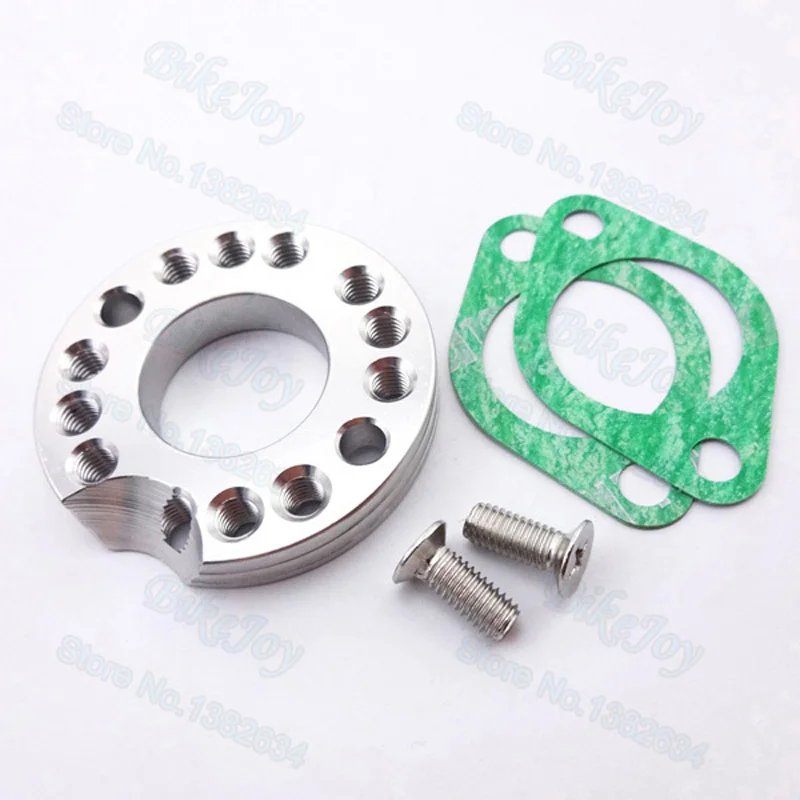 Серебристый адаптер для спиннера 26 мм регулятор карбюратора впускной коллектор