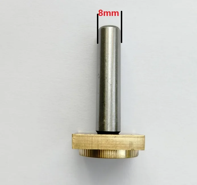 8 мм 12 ручка металлическая латунная Форма Деревянный кожаный штамп