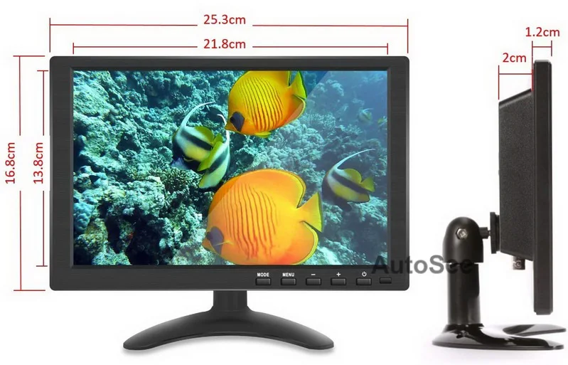 10 1 дюймовый IPS 1280x80 0 ЖК-экран с поддержкой HDMI VGA AV |