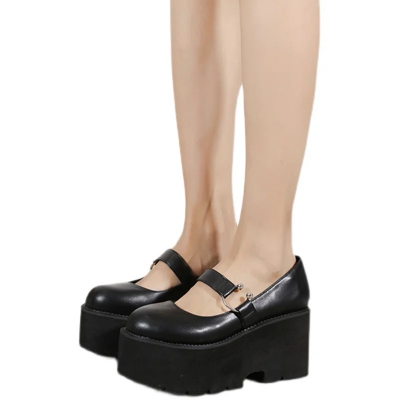 

New Thick Heels Women Sandals Retro Muffin Bottom Women Pumps Shoes