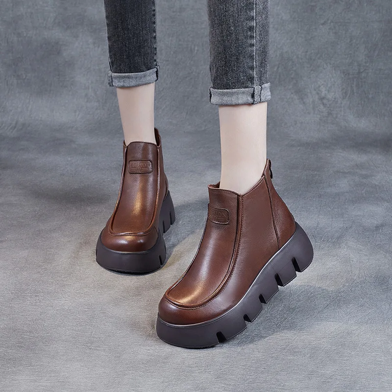 Women New Boots Round Winter Woman Shoes Large Design Women Boots Breathable Luxury Winter Shoes Footwear Casual Shoes