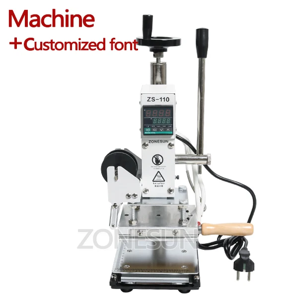 Machine with CF 2 ZONESUN ZS110 скользящая верстак цифровая деревянная бумага пвх кожа тиснение горячей фольгой тиснение Бронзирующая машина термопресс машина - Цвет: Machine with CF 2