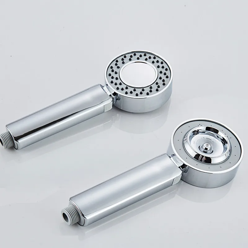 

Double-sided Dual Function Shower Head Water Saving Round ABS Chrome Booster Bath Shower High Pressure Handheld Hand Shower