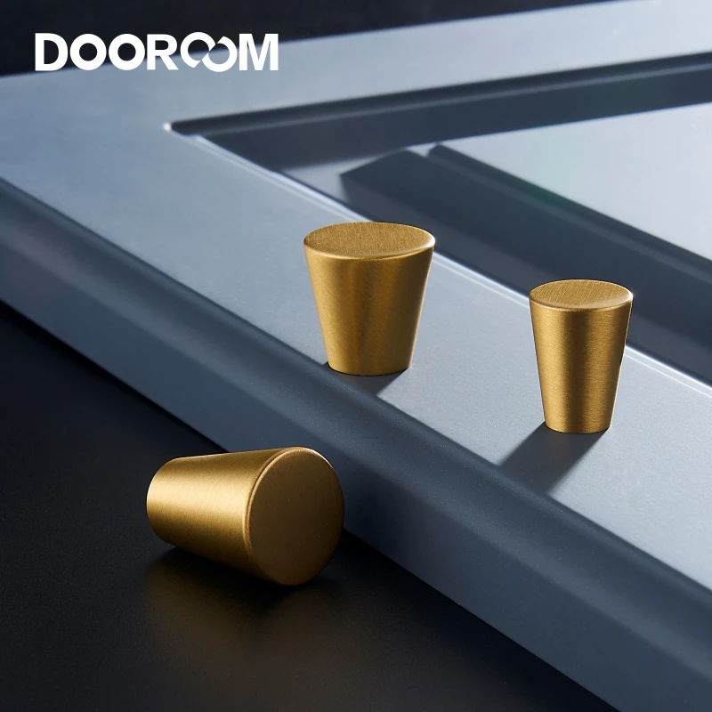 Dooroom латунная мебель ручки конус простой европейский китайский шкаф двери для