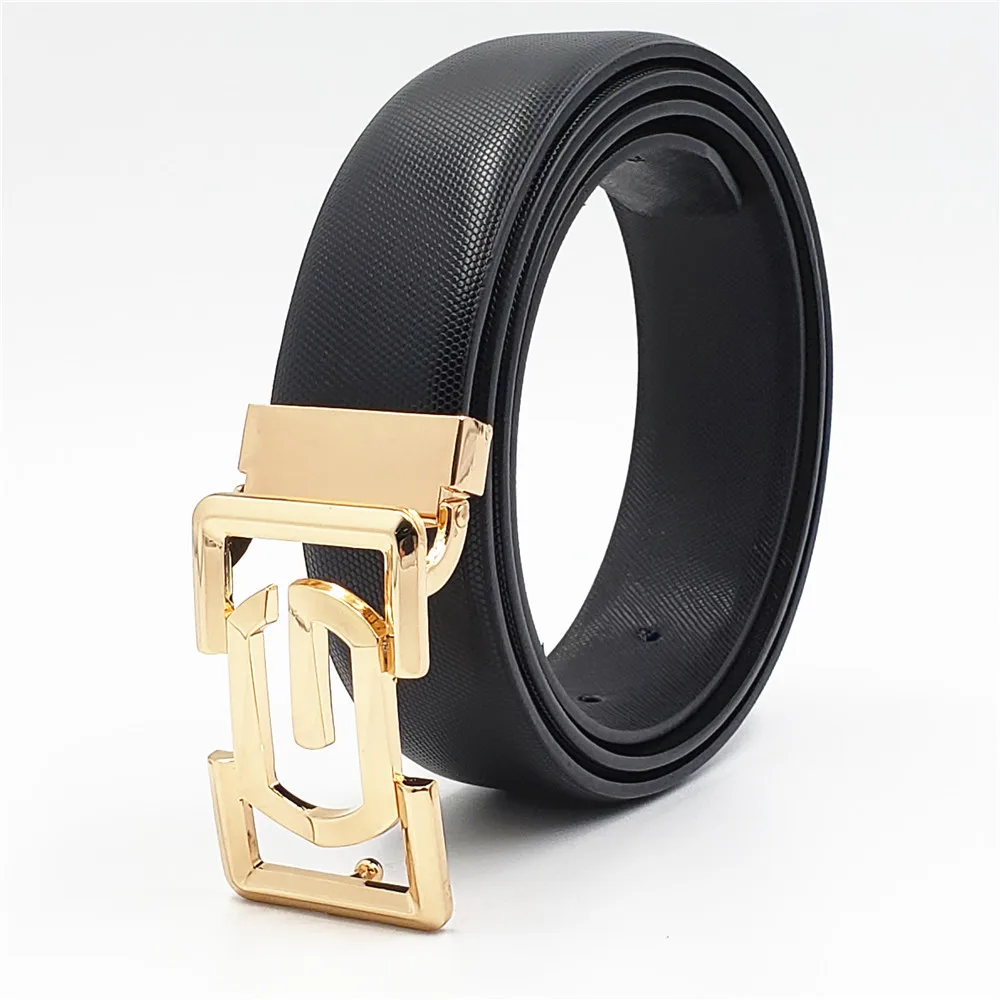 Новый трендовый мужской ремень повседневный из натуральной кожи модный с