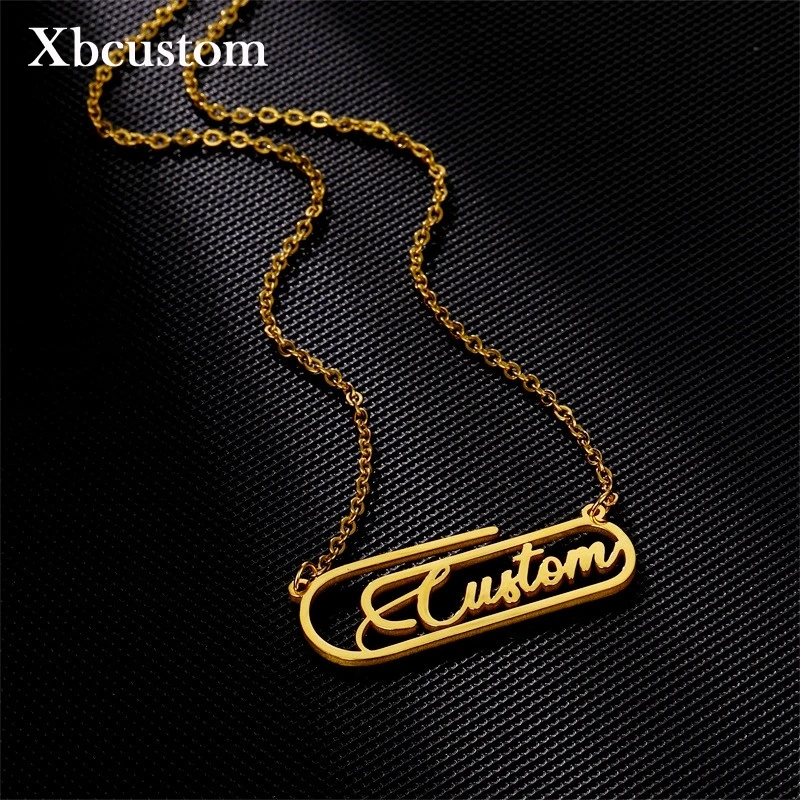 Заказное именное ожерелье для женщин и девушек персонализированная золотая