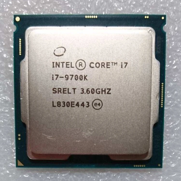 Настольный процессор INTEL Core I7 9700K 8 ядер 16 потоков до 4 9 ГГц турбо разблокированный