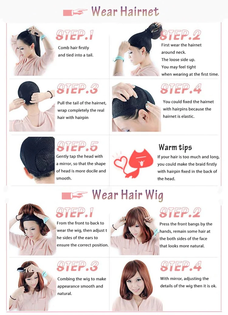 

Short wave wig with bangs for women black synthetic wig natural brown mixed black hair bob wig heat-resistant fiber