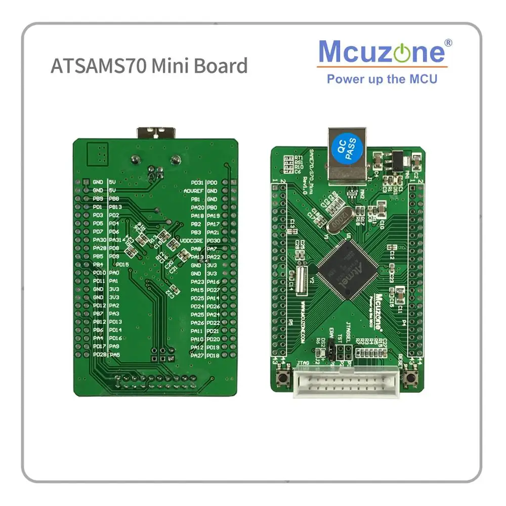 Sams70 ATSAMS70n19 мини плата 300 МГц Cortex M7 USB 2 0 высокоскоростное устройство 512KB flash 256KB